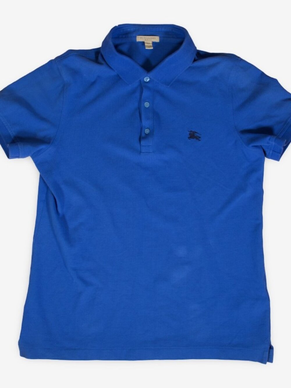 Y2K Burberry Brit Embroidered Logo Polo Shirt